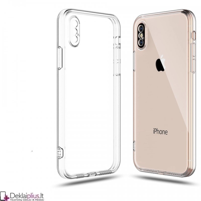 Silikoninis dėklas 2.0 mm storio - permatomas (Apple Iphone X/XS) Silikoninis dėklas 2.0 mm storio - permatomas (Apple Iphone X/XS)